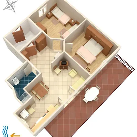 Gostinjska kuća And With Parking Space Njivice, Krk - 408